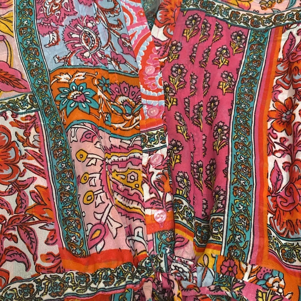 Soft Surroundings Drea Floral Patchwork Tiered Dr… - image 7